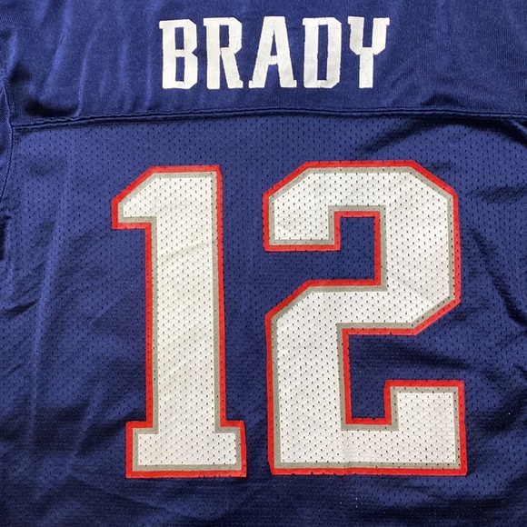 Youth Tom Brady Patriots Jersey Medium ( 10-12) - Picture 6 of 8